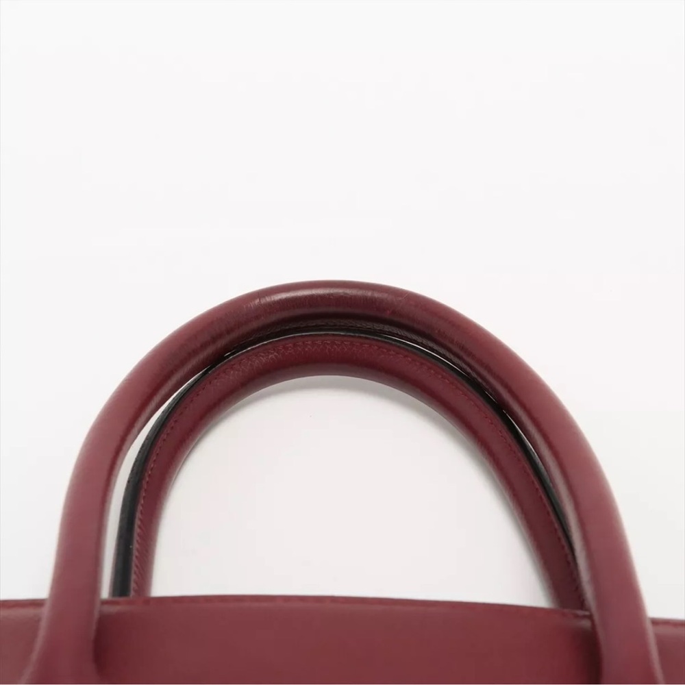 Authentic HERMES Birkin 35 courchevel leather Rouge burgundy - Picture 9 of 14